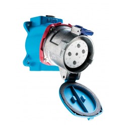 DN6 Розетка 220-250V 90A IP55 фазы- 1P+N+E
