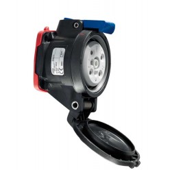 DX1 Розетка 250V 20A IP65/66 фазы- 1P+N+E