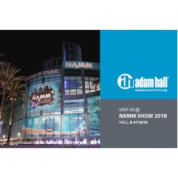 Adam Hall Group запускає нові інновації в NAMM 2018