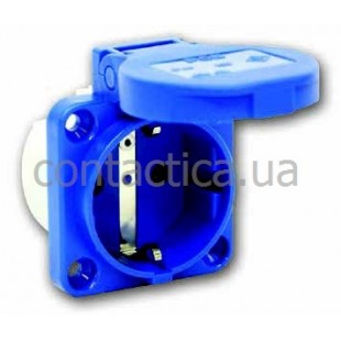 Розетка Schuko фланцева на SSD 50x50 IP54 PC Electric