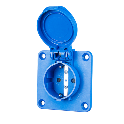 Розетка Schuko фланцева на SSD 70x70 nat.IP54 rckw.