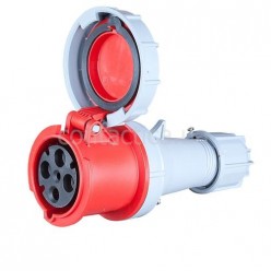 Розетка кабельна 63A 4p 6h IP67