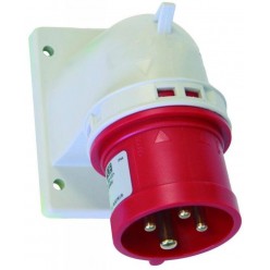 Вилка панельная 32A4p6h IP44