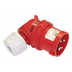 Вилка угловая PW 16A 4p 6h IP44 TWIST