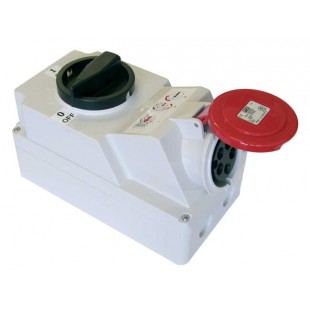 Розетки с пакетником настенныйй установки 32A 3p 6h IPX4 PC Electric