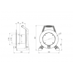Удлинитель на катушке ALPENBOX-50м H07RN-F 3 x 2,5мм (защита от перегрузки)