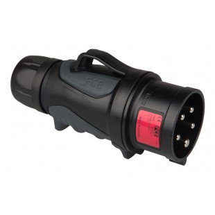 Вилка кабельна 16A 5p 6h GRIP IP44/54 арт.0153-6x PC Electric
