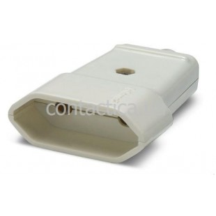 Розетка кабельна цвета слоновой кости Famatel 10A-250V 2500W. Famatel