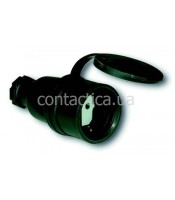 Розетка Schuko кабельна гумова IP44