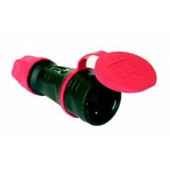 Розетка кабельна Schuko гумова IP44