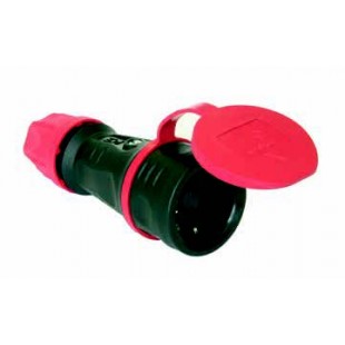 Розетка кабельна Schuko гумова IP44 PC Electric