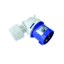 Вилка кабельна угловая 16A 3p 6h