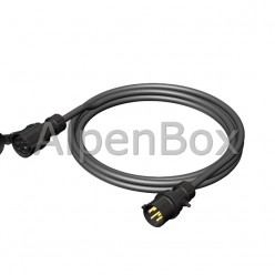 Удлинитель вилка 32A/5P - розетка 32A/5P, IP44, кабель гибкий H07RN-F 5G4 15м.black арт. 8990033