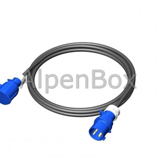 Удлинитель вилка 32A/3P - розетка 32A/3P, IP44, кабель гибкий H07RN-F 3G6 30м. арт. 8980012 Alpenbox