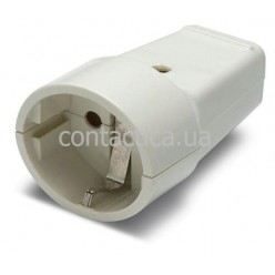 Розетка кабельна 16А 250В SCHUKO цвета слоновой кости Famatel 3600W