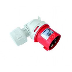 Вилка кабельна угловая 16A 4p 6h