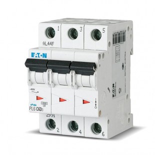 Авт.выключатель Eaton PL6-C63/3 Eaton (Moeller)