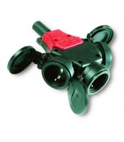 Тройник из твердой резины Taurus трехфазный IP44 арт. 25322-s5