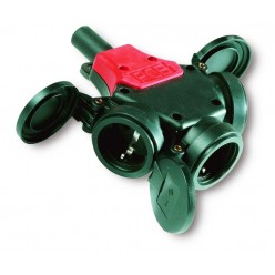 Тройник из твердой резины Taurus трехфазный IP44 арт. 25322-s5