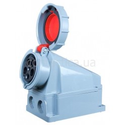 Розетка панельная 63A 5p 6h IP67