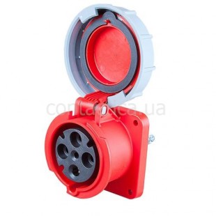 Розетка фланцева 63A 4p 6h PC Electric
