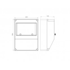 Розподільний електрощит настінний, арт. 0010012