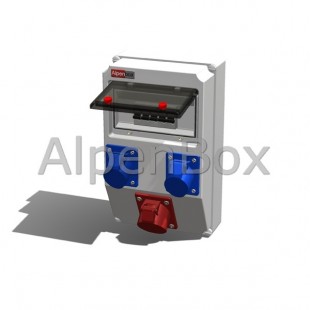 Розподільний електрощит настінний, арт. 0020008 Alpenbox