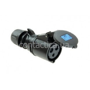 Розетка кабельна чорна 32A 3p 6h PC Electric