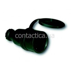 Розетка Schuko кабельна гумова IP44