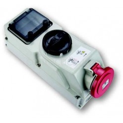 Розетка под автом. выкл. для монтажа на поверхность 16A 4p 6h IPX4