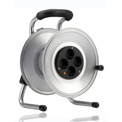 Кабельный барабан металлический на 4 schuko +термопр. IP20 (HEDI)