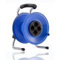 Кабельный барабан пластиковый на 4 розетки schuko + термопр. IP20 (HEDI)