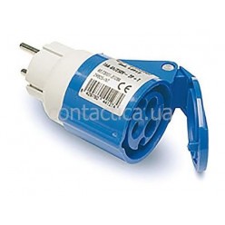 Адаптер вилка SCHUKO - CEE розетка 16A 3P 250V