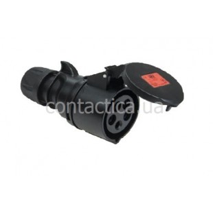 Розетка кабельна чорна 32A 4p 6h PC Electric