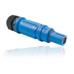 Вилка кабельна 400А N с каб.вводом d=19-28 мм² синяя