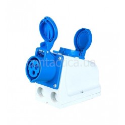 Розетка комбинированная для установки на поверхность 16A 3p 6h