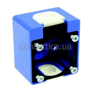Короб монтажный под розетку синий Schuko PC Electric
