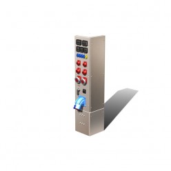 Энергетическая колонна из нержавеющей стали с подачей жидкости и воздуха и интернет. Арт 7770076