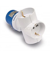 Адаптер CEE- вилка 16A 3P 250V- 1 розетка SCHUKO