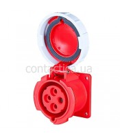 Розетка фланцева 32A 4p 3h IP67