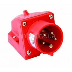 Вилка панельная с фазоинвертором 32A 5p 6h
