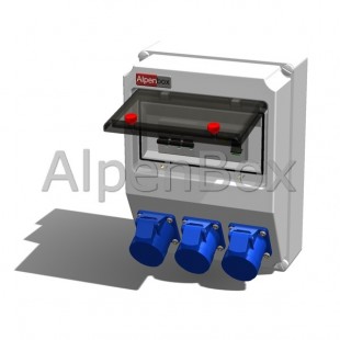 Розподільний електрощит настінний, арт. 0010015 Alpenbox