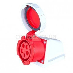 Розетка панельная 32A 5p 6h IP67