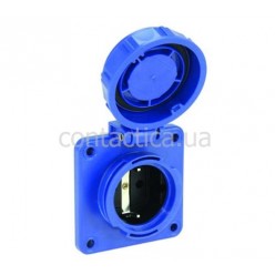 Розетка Schuko фланцева Nautilus на SSD 75x75 IP68