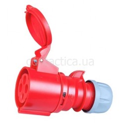 Розетка кабельна 32A 4p 6h