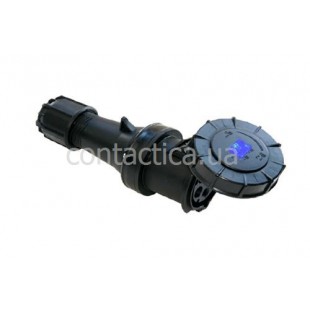 Розетка кабельна чорна 63A 3p 6h IP67 PC Electric