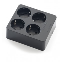 Блок розеток с заземлением на 4 розетки (Famatel-2504-N)