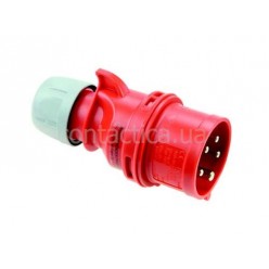 Вилка кабельна с фазоинвертором 32A 4P 6h