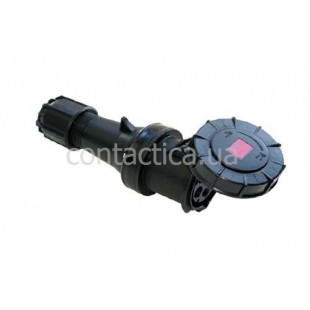 Розетка кабельна чорна 63A 4p 6h IP67 PC Electric