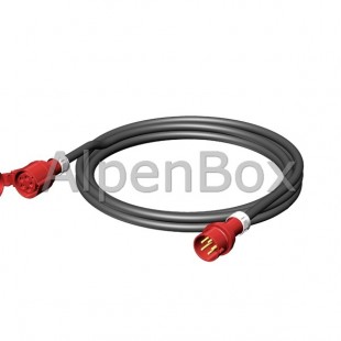 Удлинитель вилка 16A/5P - розетка 16A/5P, IP44, кабель гибкий H07RN-F 5G4 30м. арт. 8970012 Alpenbox